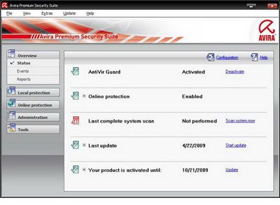 Avira Premium Security Suite 2011 Avira Premium Security Suite 2011