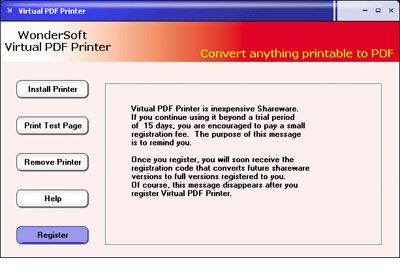 Virtual PDF Printer Virtual PDF Printer