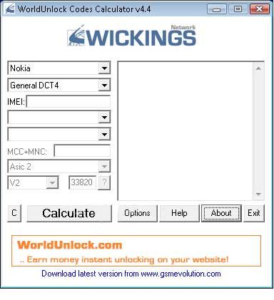 WorldUnlock Codes Calculator Desbloquear telefonos celulares