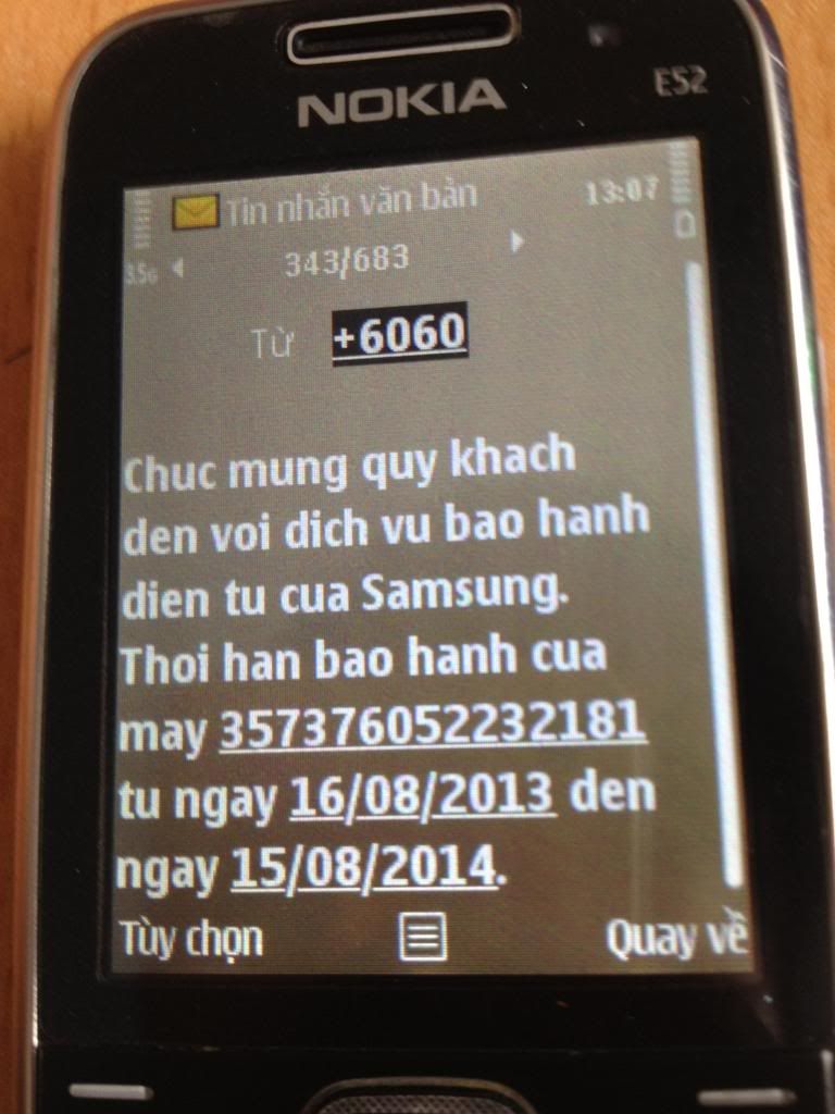 Cảnh báo lứa đảo,anh em mua sam sung s4 ( i9500 ) lưu ý,có hình