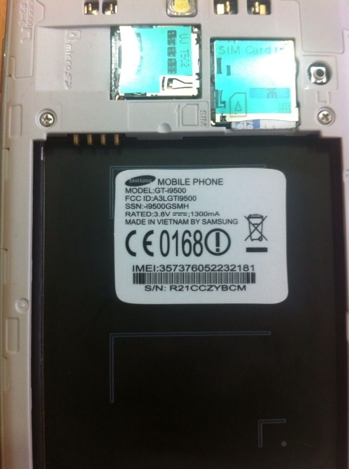 Cảnh báo lứa đảo,anh em mua sam sung s4 ( i9500 ) lưu ý,có hình - 2