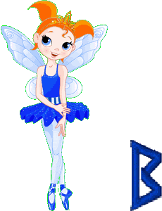 Blue Fairy faery fee bleue hada azul fate ballerina ballet alphabet animated gif