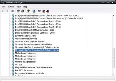 Microsoft uaa bus driver for high definition audio как удалить